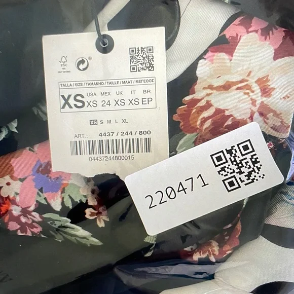 Zara Woman Patchwork Polka dots kimono - Picture 2 of 4